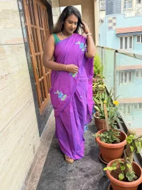Khadi cotton saree view 1