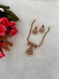 Simple stone Necklace view 1