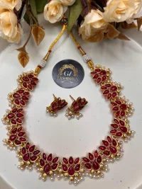 Lotus necklace view 1